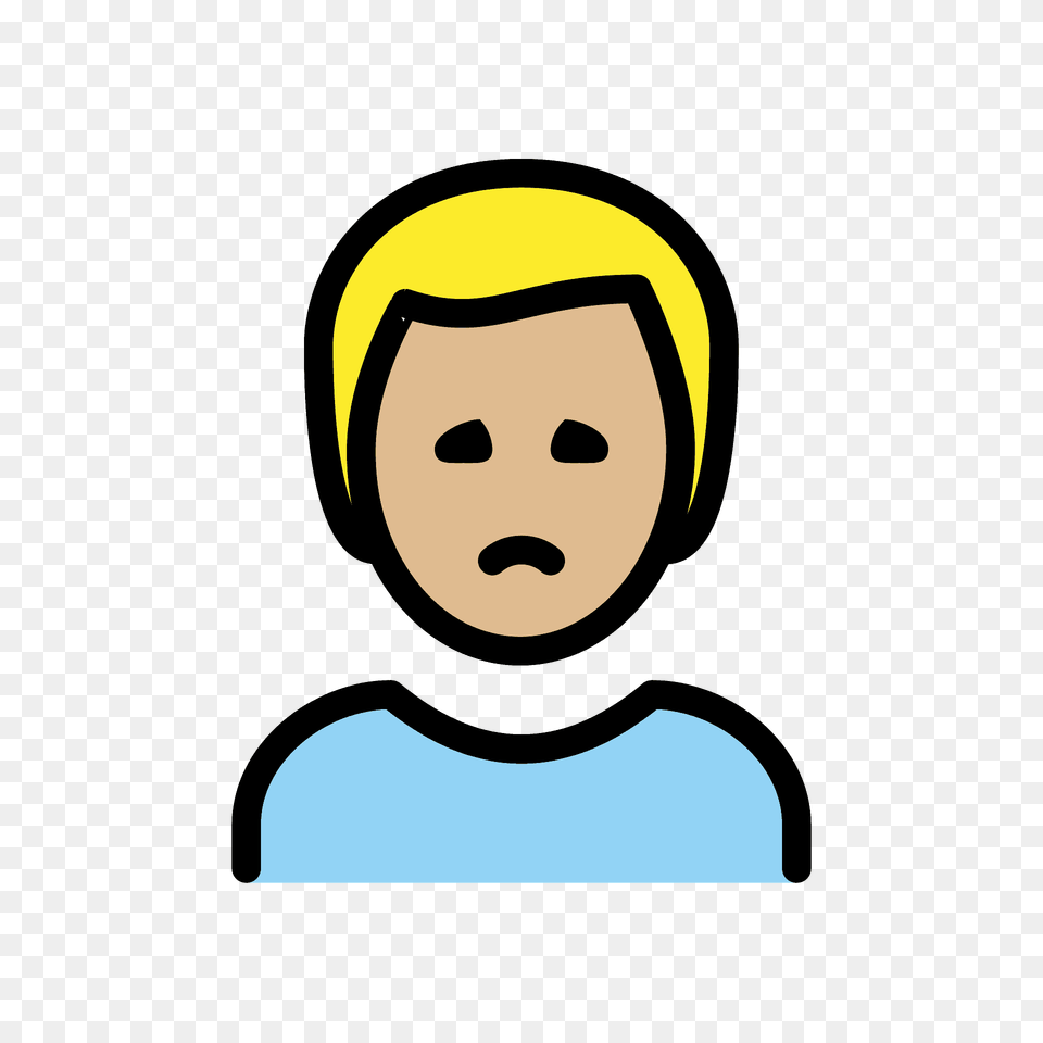 Man Frowning Emoji Clipart, Portrait, Photography, Person, Head Png