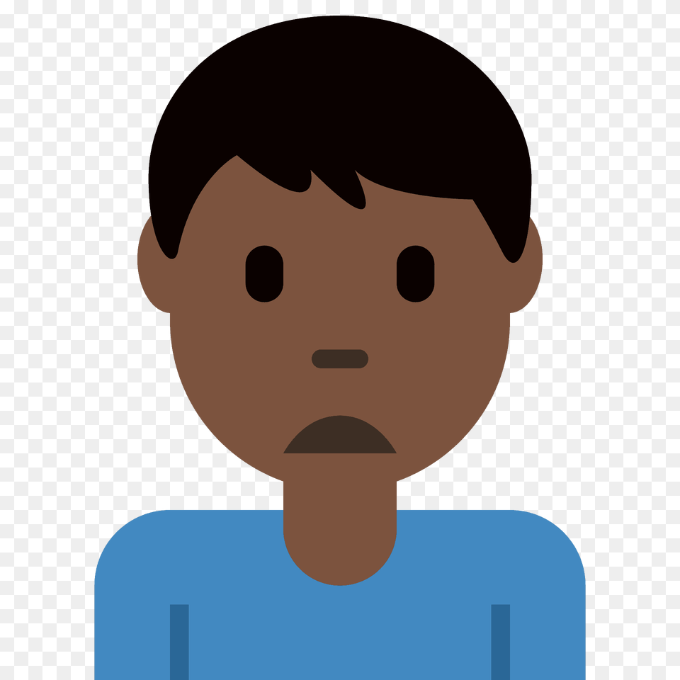 Man Frowning Emoji Clipart, Baby, Person, Head, Face Free Transparent Png