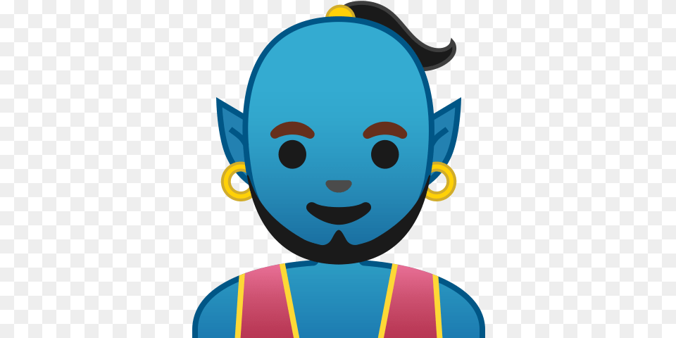 Man Genie Icon Noto Emoji People Stories Iconset Google Male Genie Emoji, Accessories, Earring, Jewelry, Baby Free Png