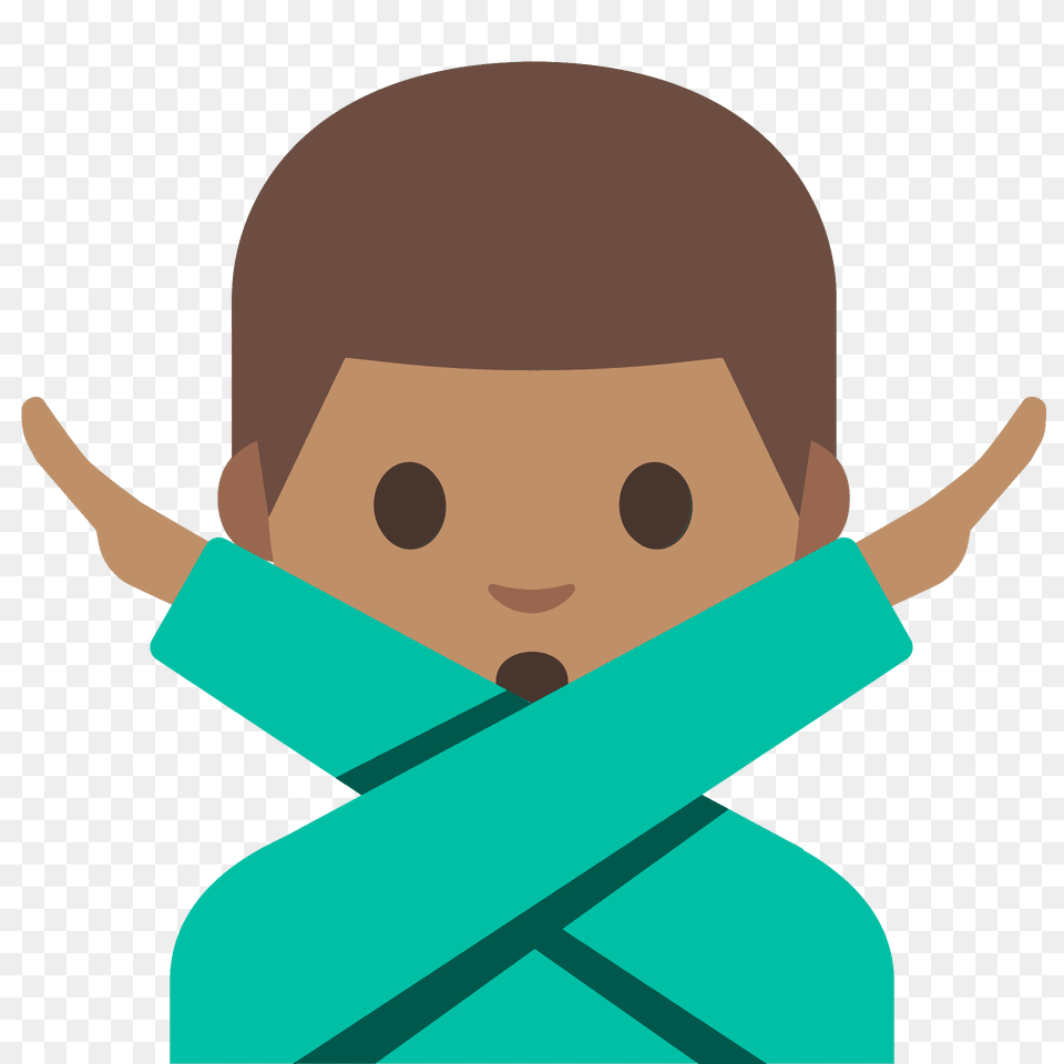 Man Gesturing No Emoji Clipart, Face, Head, Person, Baby Png