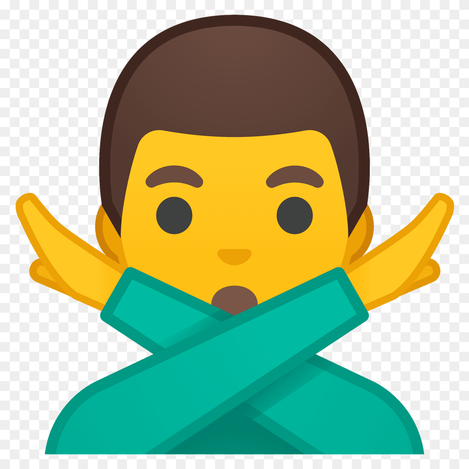 Man Gesturing No Emoji Clipart, Face, Head, Person, Photography Png Image