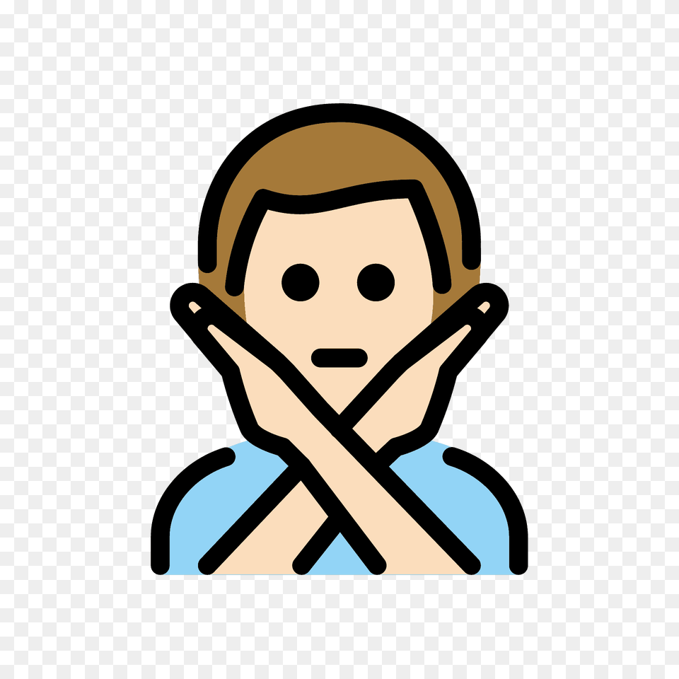 Man Gesturing No Emoji Clipart, Face, Head, Person, Photography Free Png
