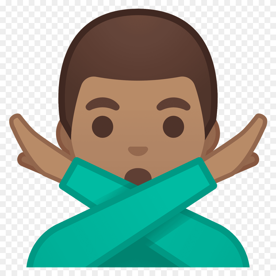 Man Gesturing No Emoji Clipart, Face, Head, Person, Photography Free Png