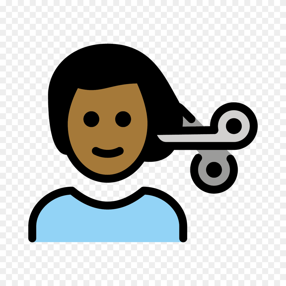 Man Getting Haircut Emoji Clipart, Face, Head, Person, Animal Free Png