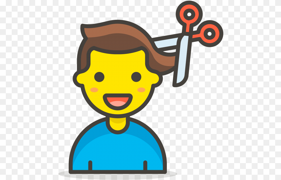 Man Getting Haircut Emoji Singer Icon, Face, Head, Person, Animal Free Transparent Png