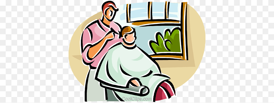 Man Getting His Hair Cut, Hairdresser, Person, Baby, Face Free Transparent Png