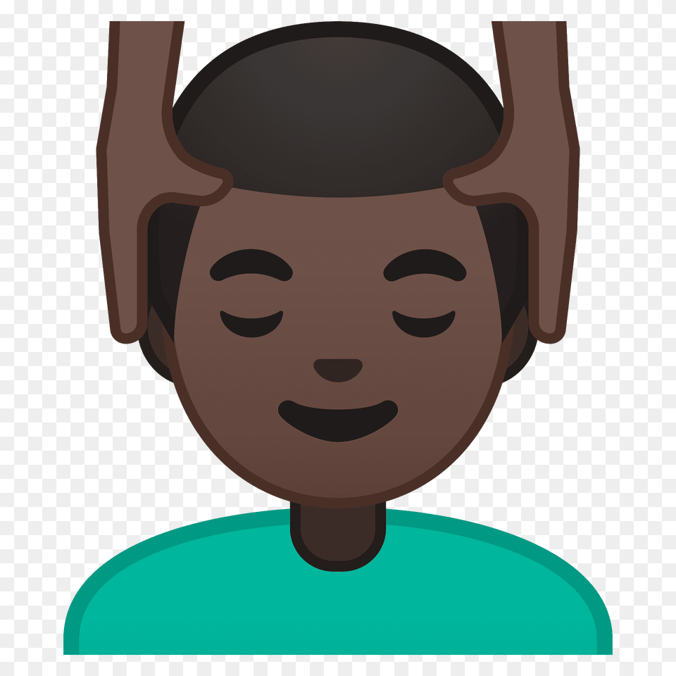 Man Getting Massage Emoji Clipart, Head, Person, Face, Baby Png