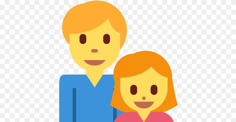 Man Girl Emoji Meaning With Emoji Family Twitter, Face, Head, Person, Photography Png Image