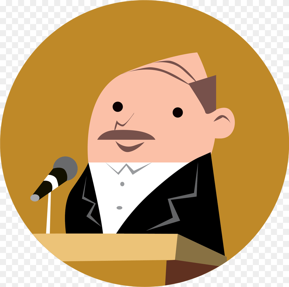 Man Giving Speech Man Giving Speech Cartoon, People, Person, Crowd, Audience Png Image