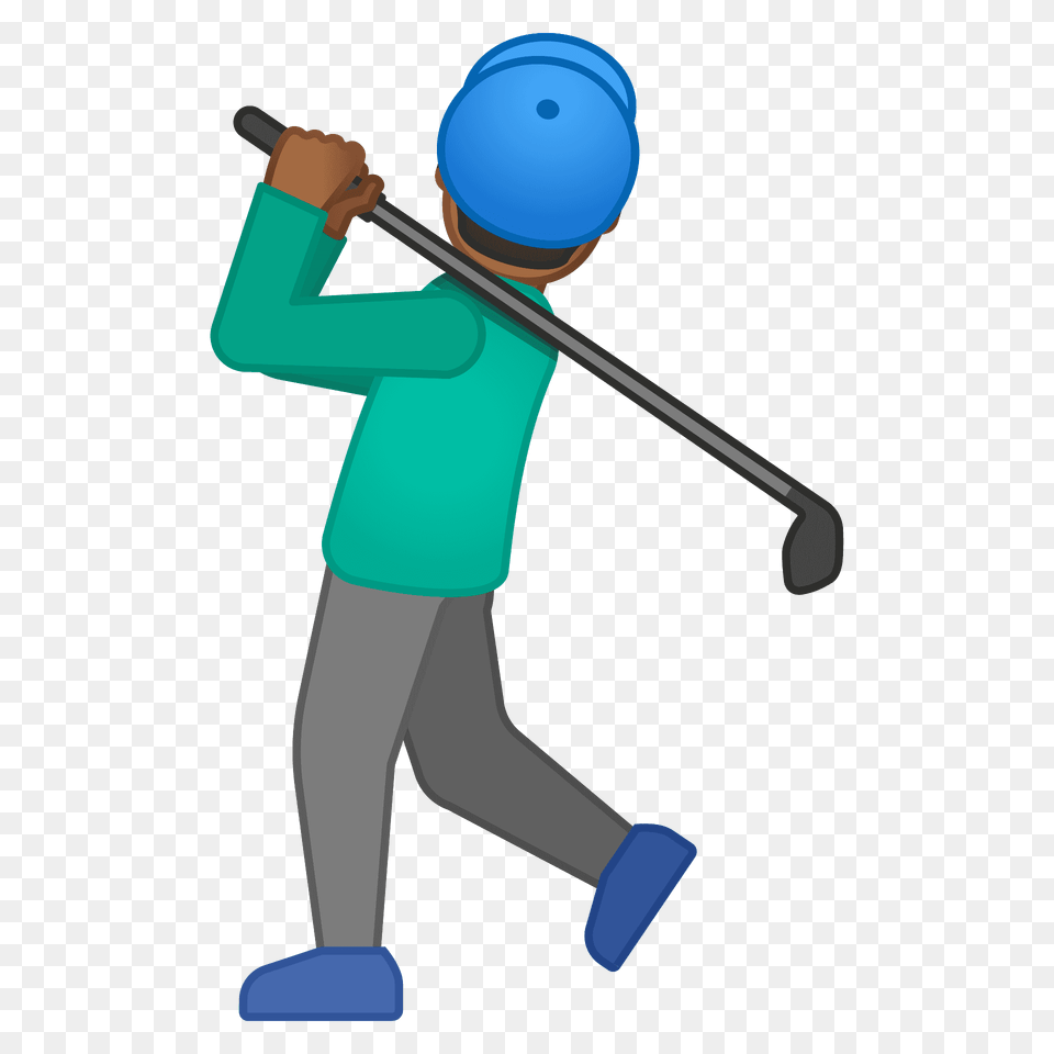 Man Golfing Emoji Clipart, People, Person, Walking, Cleaning Free Png