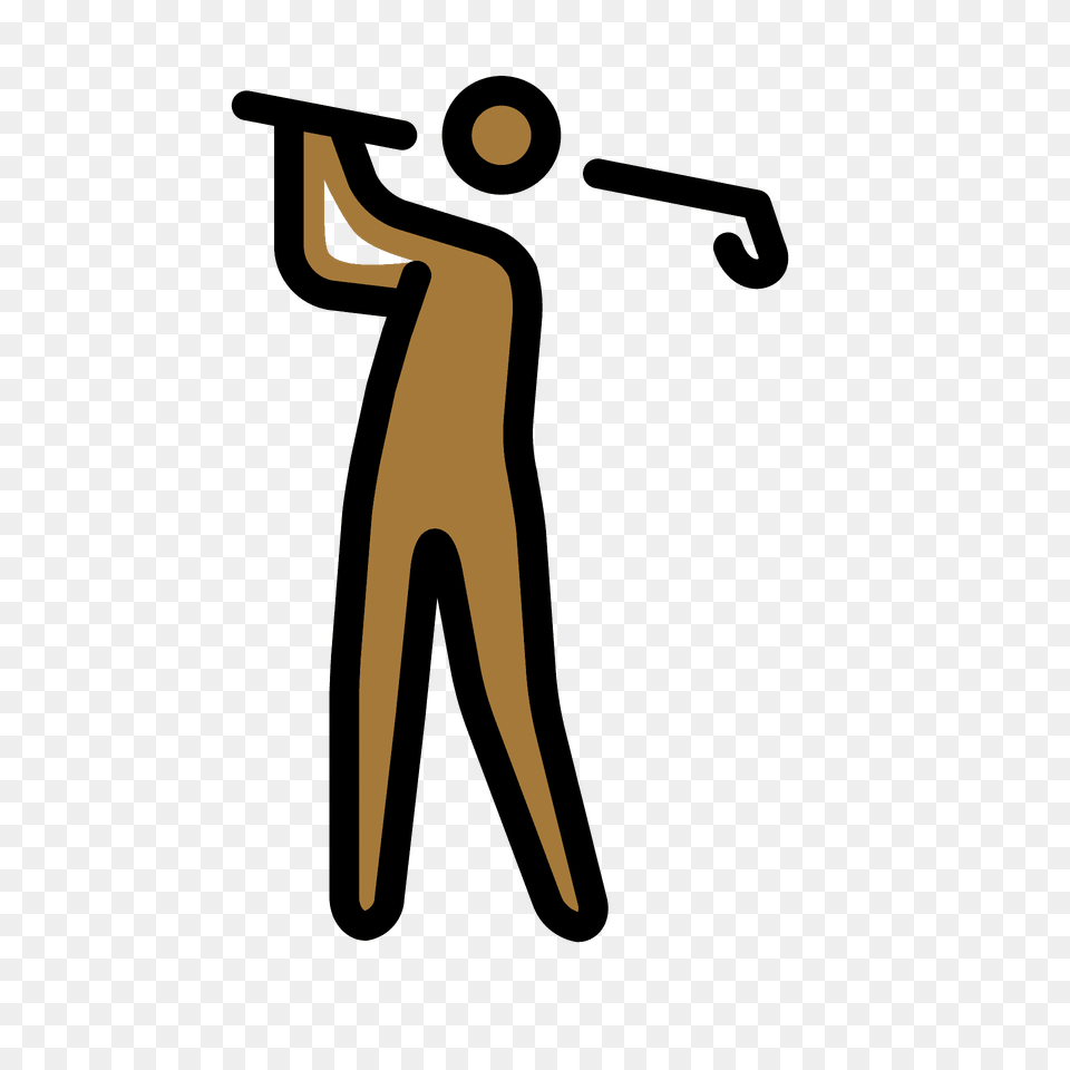 Man Golfing Emoji Clipart, People, Person Free Png Download