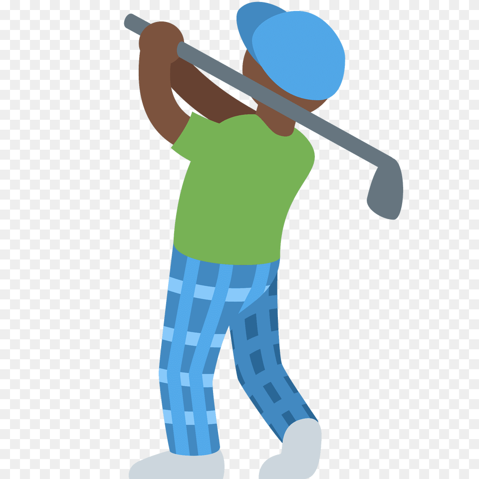 Man Golfing Emoji Clipart, Clothing, Hat, People, Person Free Png