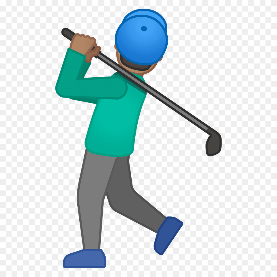 Man Golfing Emoji Clipart, People, Person, Walking Free Png Download