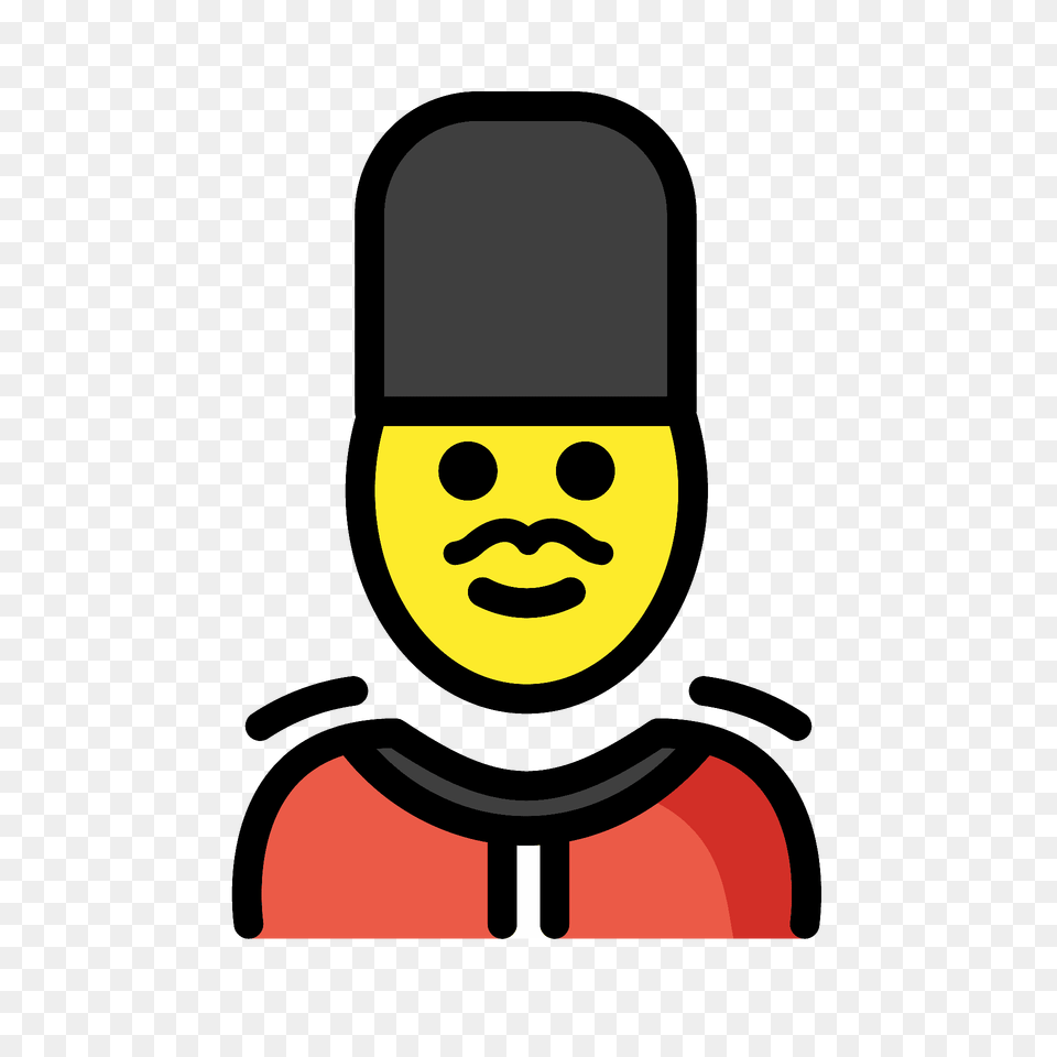 Man Guard Emoji Clipart, Person, Logo, Face, Head Png Image