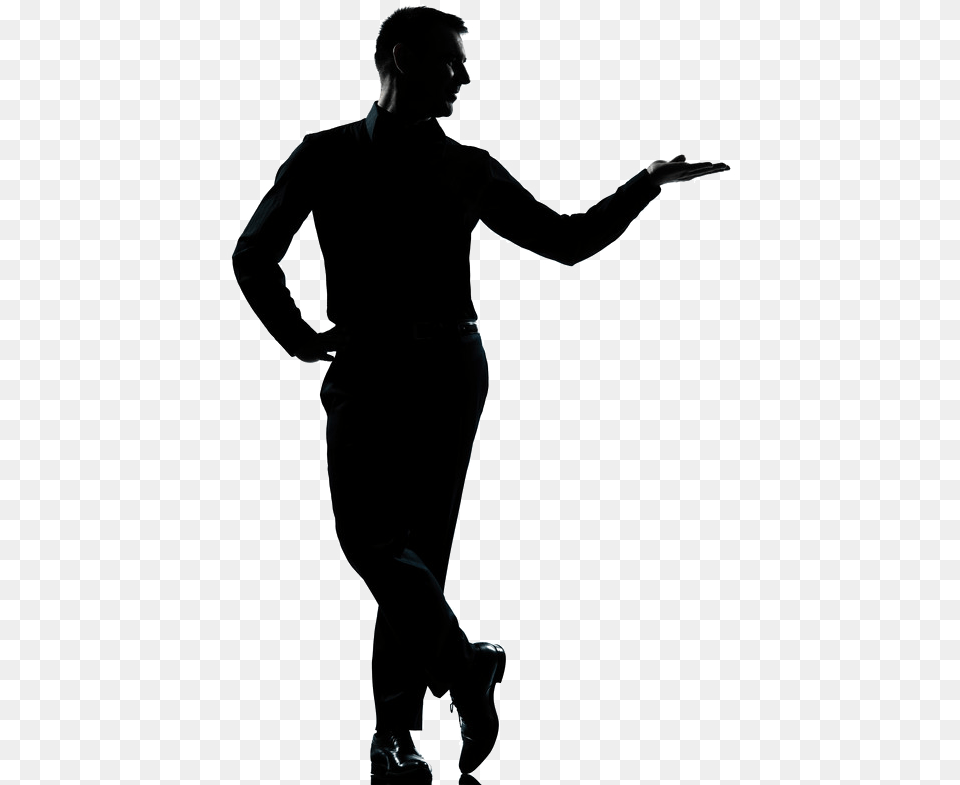 Man Hand Out Silhouette, Adult, Male, Person, Dancing Free Png