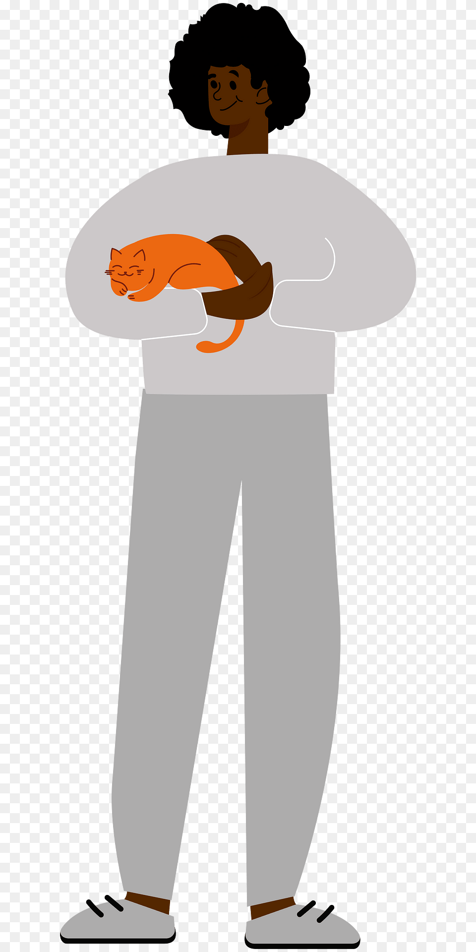 Man Handing A Cat Clipart, Clothing, Sleeve, Long Sleeve, Adult Free Transparent Png