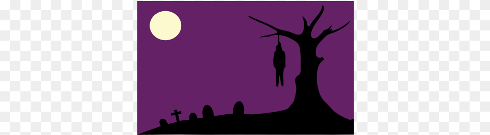 Man Hanging From A Tree Vector Illustration Macabre Clipart, Animal, Silhouette, Outdoors, Night Png
