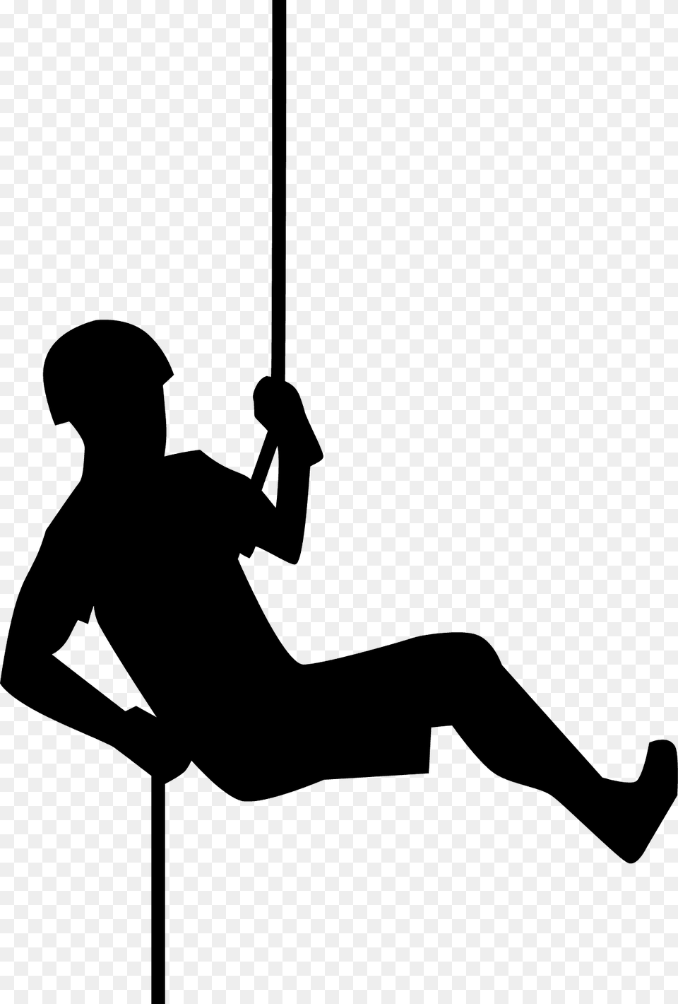 Man Hanging On Rope Silhouette, Adult, Male, Person Free Transparent Png