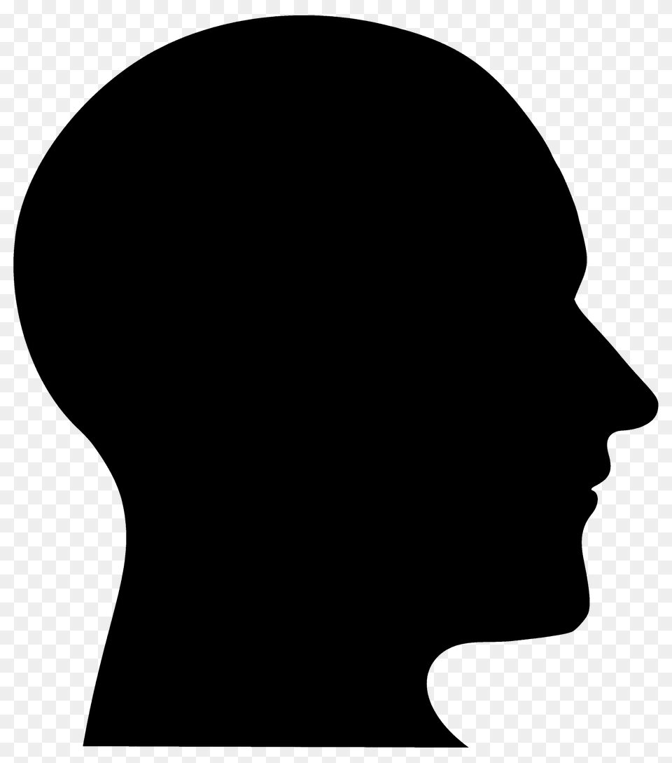 Man Head Silhouette, Person, Face, Body Part, Neck Free Png