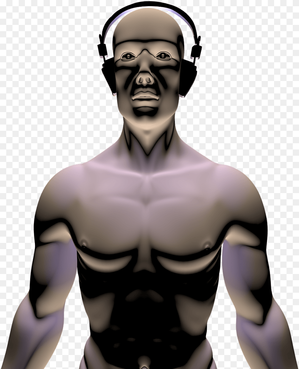 Man Headphones Isolated Music Person With Headphones, Adult, Male, Face, Head Free Png Download