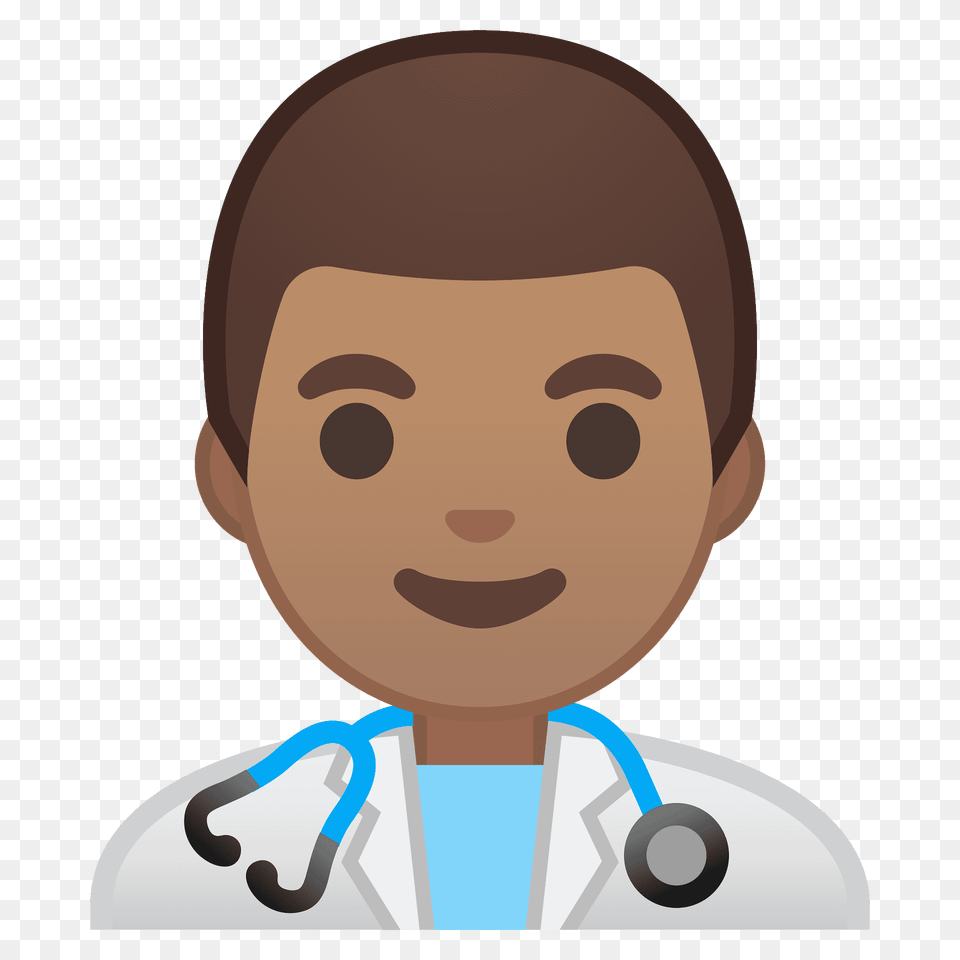 Man Health Worker Emoji Clipart, Portrait, Photography, Person, Lab Coat Png Image