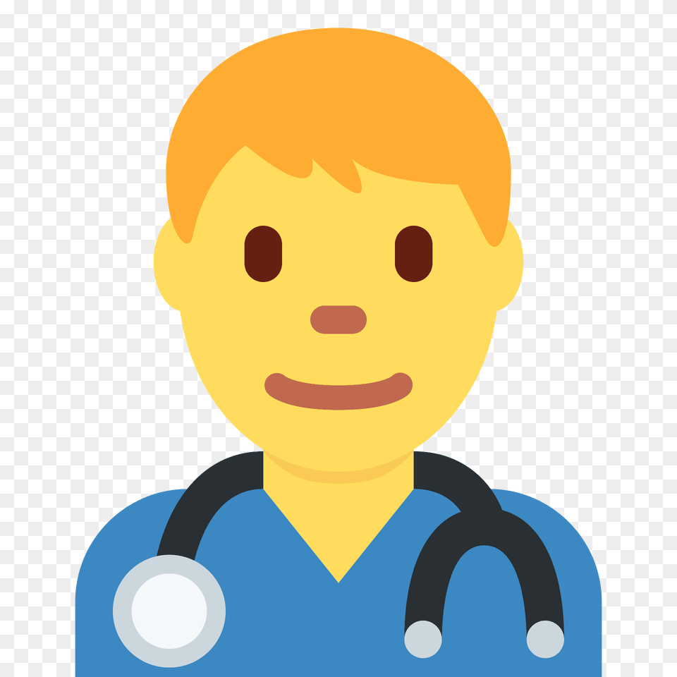 Man Health Worker Emoji Clipart, Face, Head, Person, Photography Png