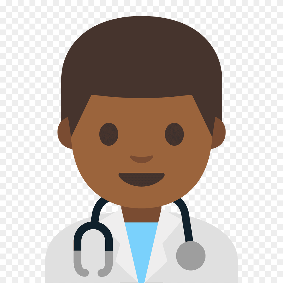 Man Health Worker Emoji Clipart, Lab Coat, Clothing, Coat, Person Free Transparent Png
