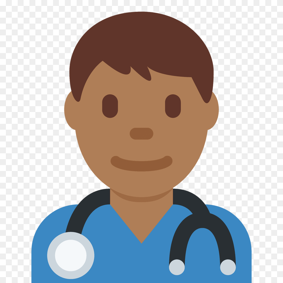 Man Health Worker Emoji Clipart, Baby, Person, Face, Head Free Png Download