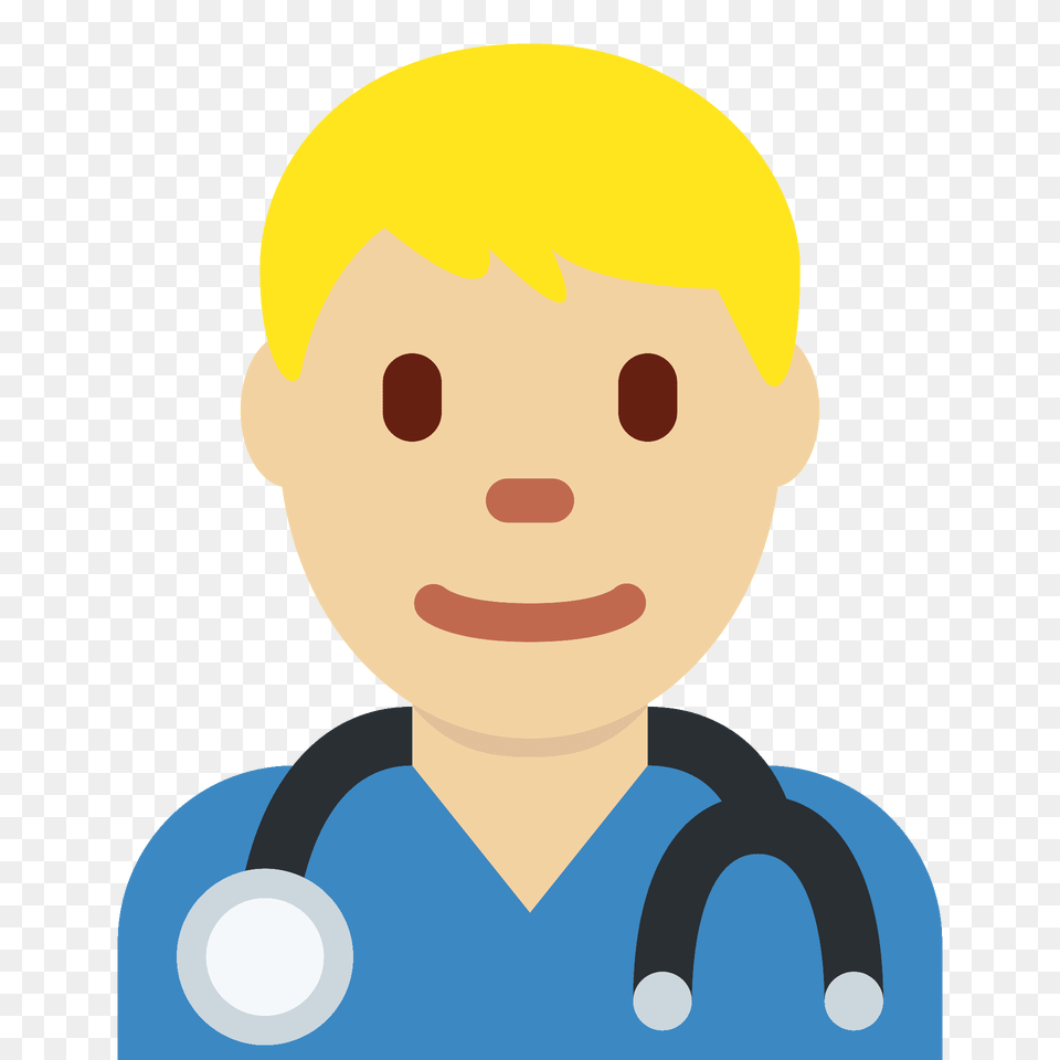 Man Health Worker Emoji Clipart, Baby, Person, Face, Head Free Png