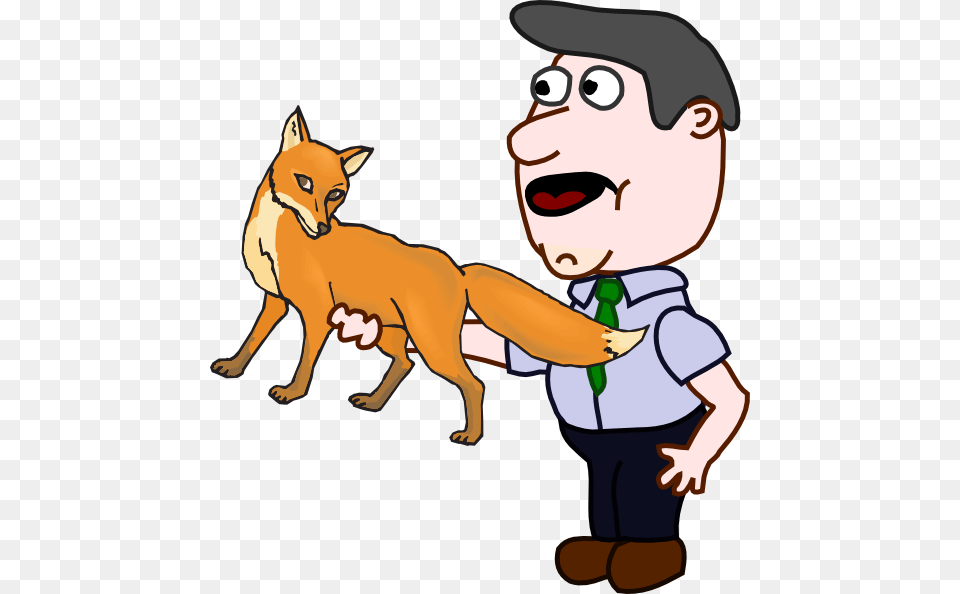 Man Holding A Fox Clip Arts Baby, Person, Face, Head Free Png Download