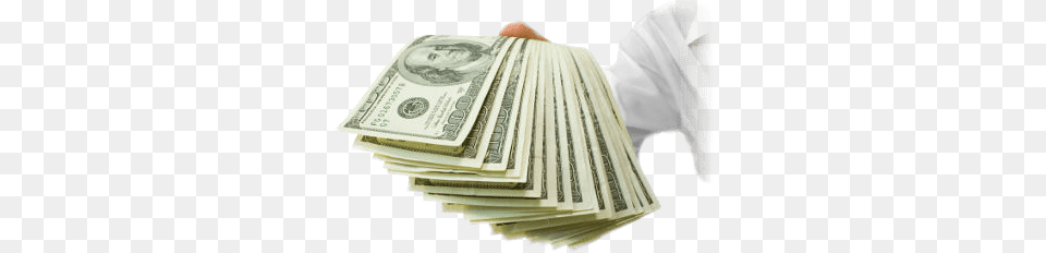 Man Holding Cash, Money, Dollar Free Png Download