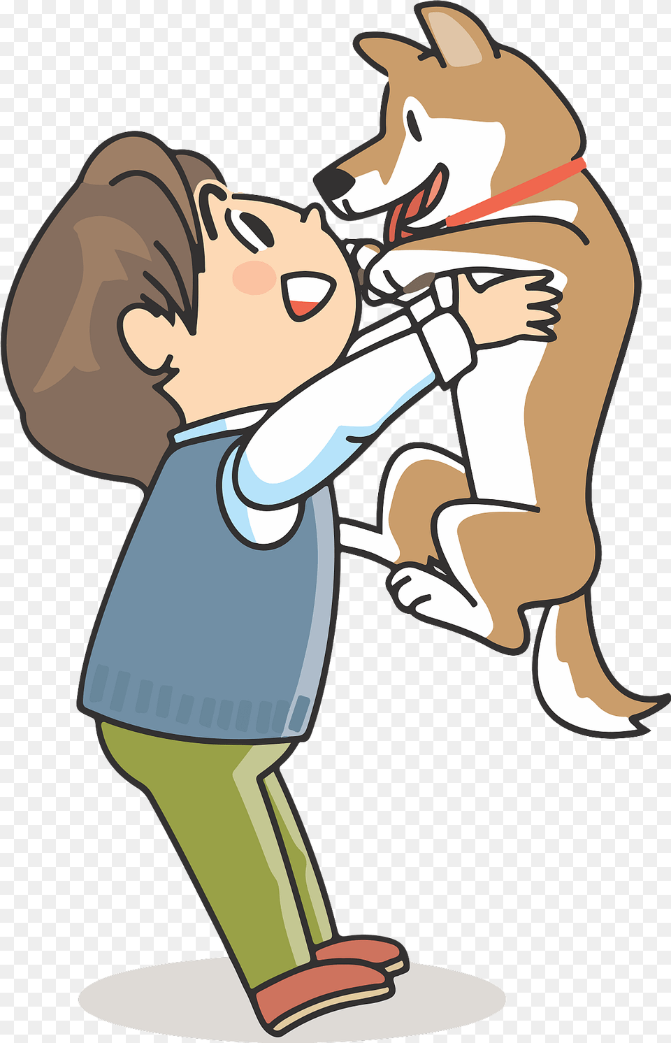 Man Holding His Dog Clipart, Doctor, Person, Face, Head Free Transparent Png