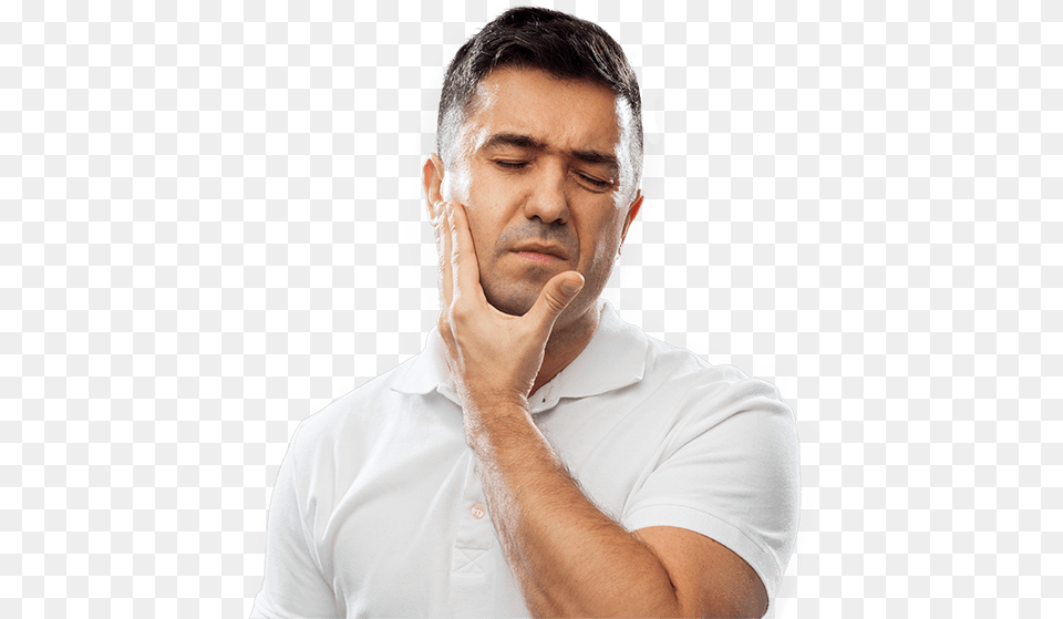 Man Holding Jaw In Pain Rahang Bengkak, Face, Head, Person, Adult Png Image