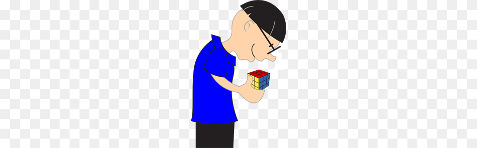 Man Holding Rubric Cube Toy Clip Arts For Web, Person, Rubix Cube Free Png Download