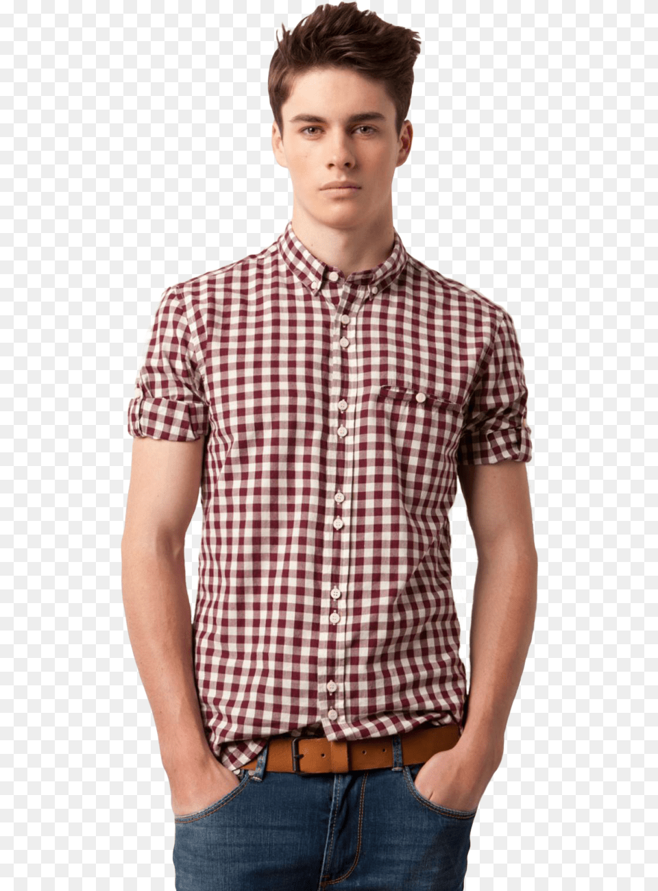 Man Image All American Guy Leather Belt, Shirt, Clothing, Blouse, Dress Shirt Free Png
