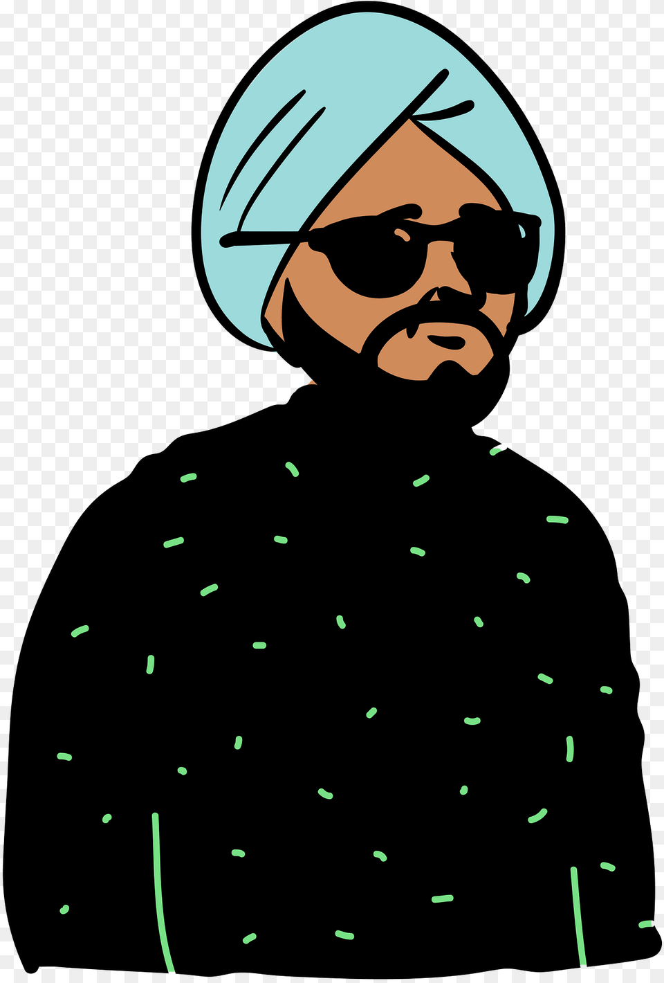 Man In A Turban Clipart, Male, Adult, Person, Sunglasses Png