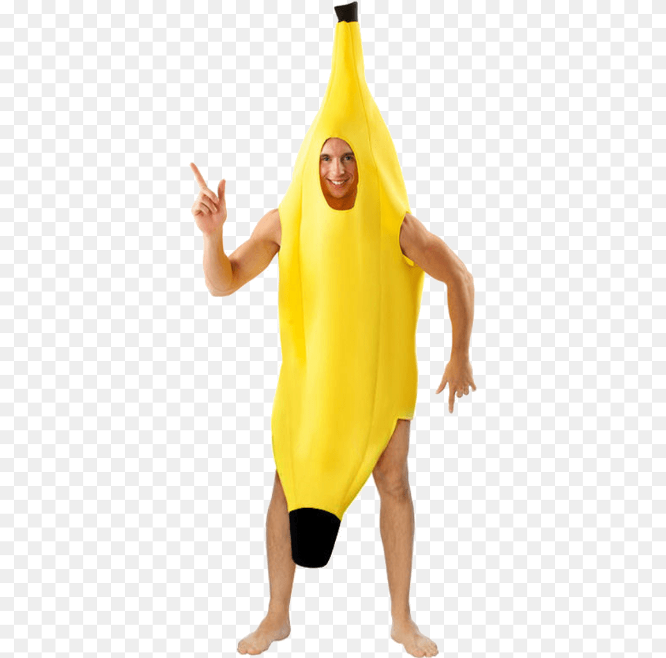 Man In Banana Costume, Fruit, Person, Food, Finger Png Image