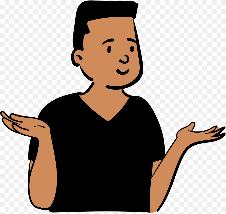 Man In Black T Shirt Clipart, People, Person, Face, Head Free Transparent Png