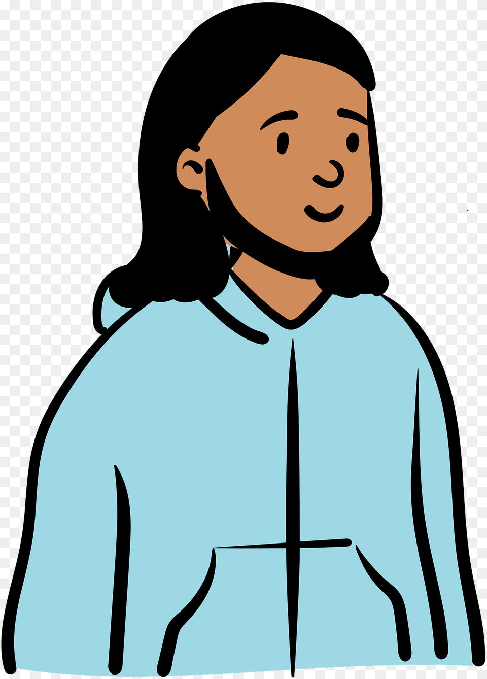 Man In Blue Hoodie Clipart, Clothing, Coat, Adult, Person Free Png