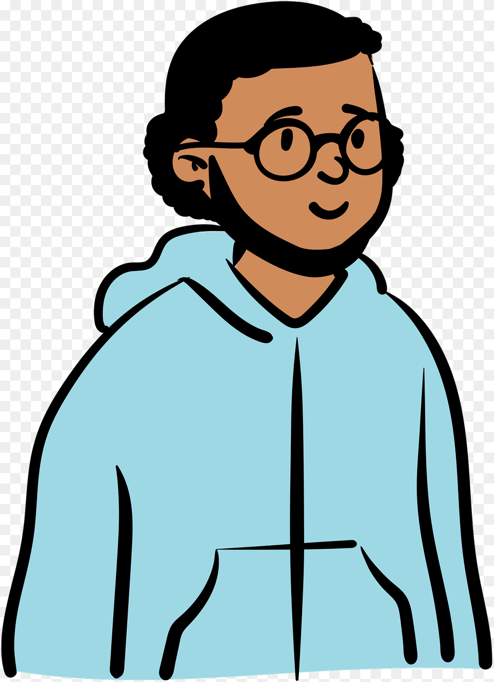 Man In Blue Hoodie Clipart, Person, Male, Adult, Face Png