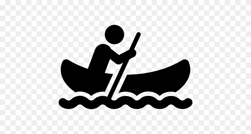 Man In Canoe, Stencil, Animal, Reptile, Snake Free Png