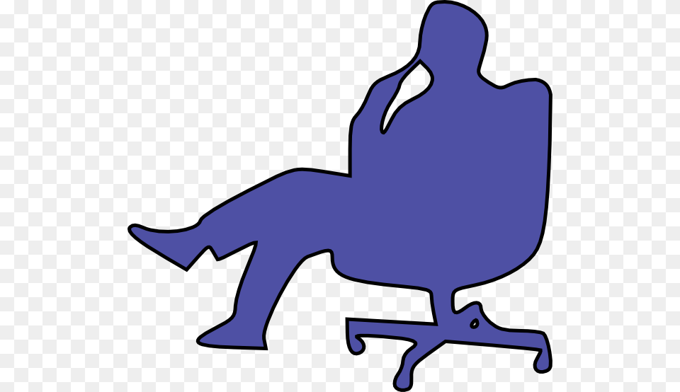 Man In Chair, Silhouette, Person, Sitting, Furniture Png