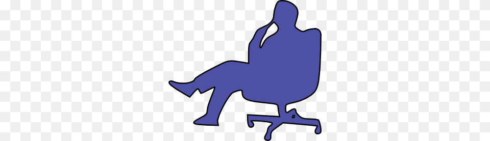 Man In Chair, Person, Silhouette, Sitting, Animal Free Png