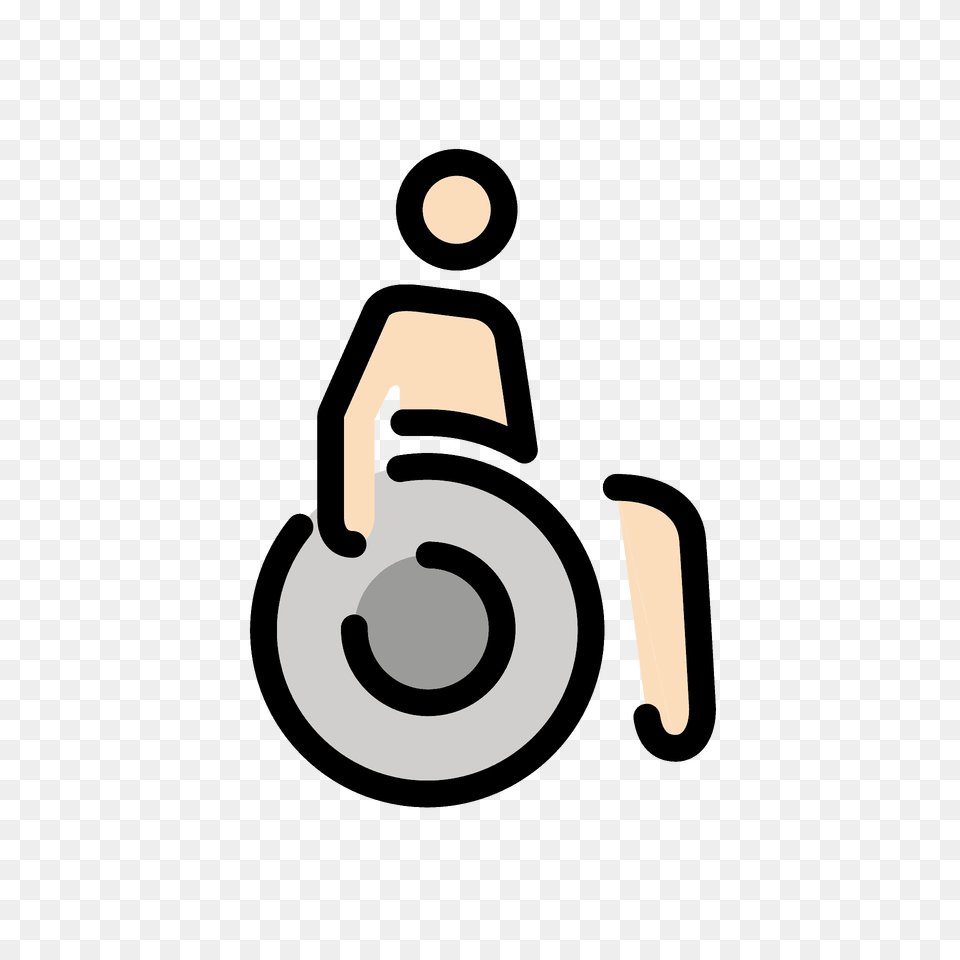 Man In Manual Wheelchair Emoji Clipart, Text, Tool, Plant, Lawn Mower Png