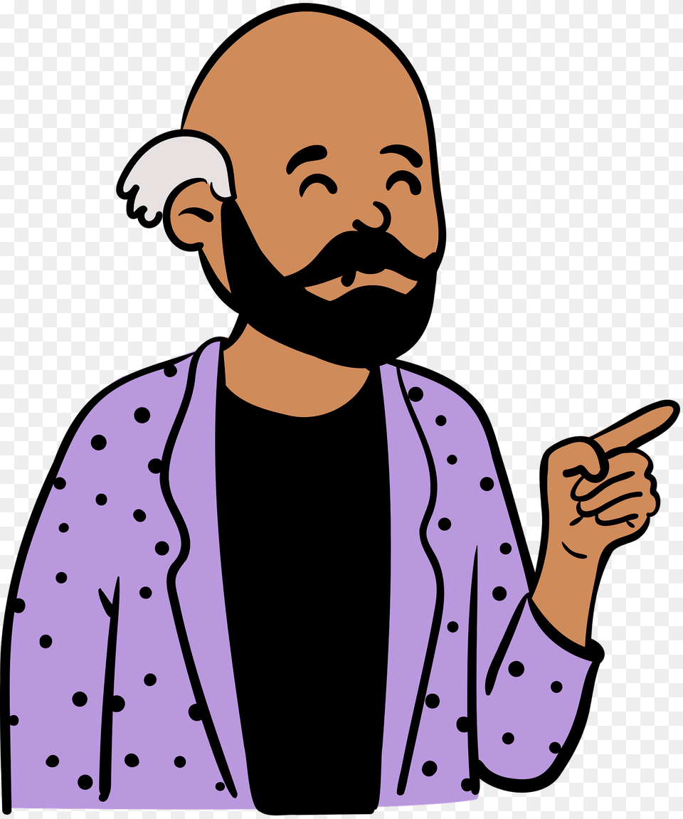 Man In Purple Jacket Clipart, Head, Person, Face, Baby Png Image