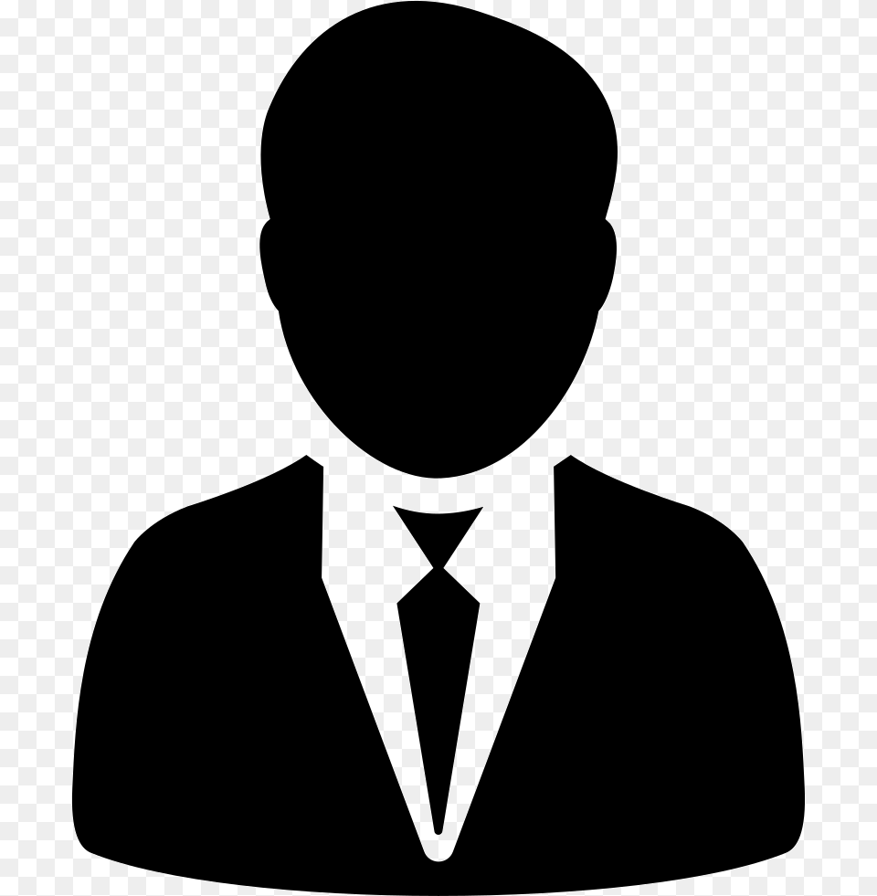 Man In Suit And Tie Customer Black And White, Accessories, Stencil, Formal Wear, Silhouette Png Image