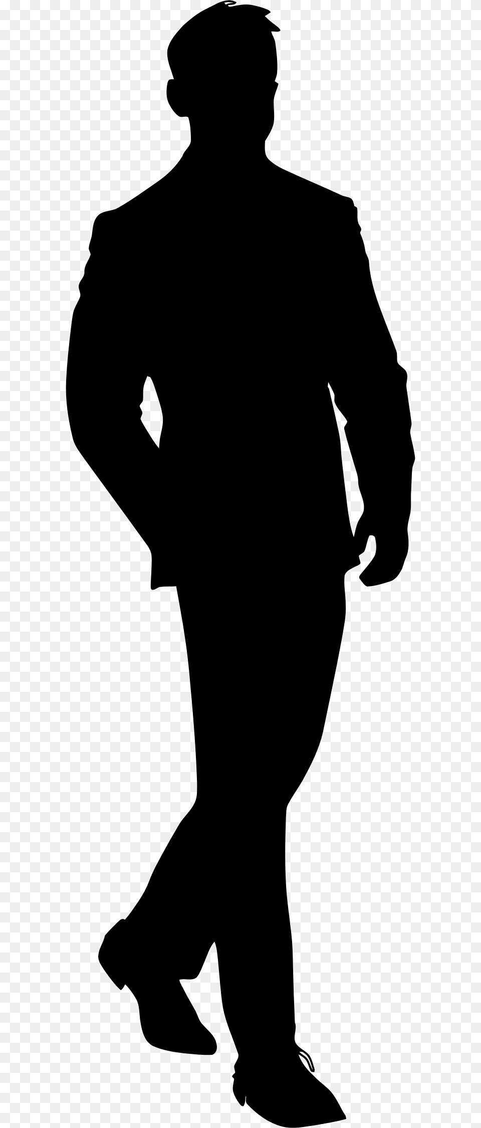 Man In Suit Clipart, Lighting, Gray Free Png