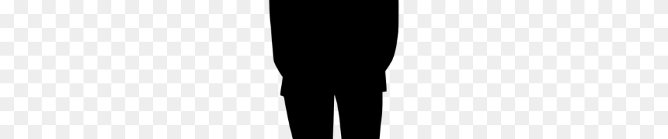 Man In Suit Silhouette, Gray Png Image