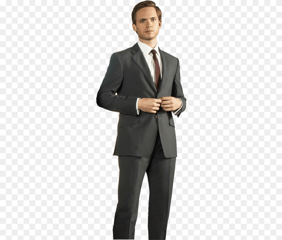 Man In Suit Standing Clip Arts Harvey Specter, Tuxedo, Clothing, Formal Wear, Person Png Image