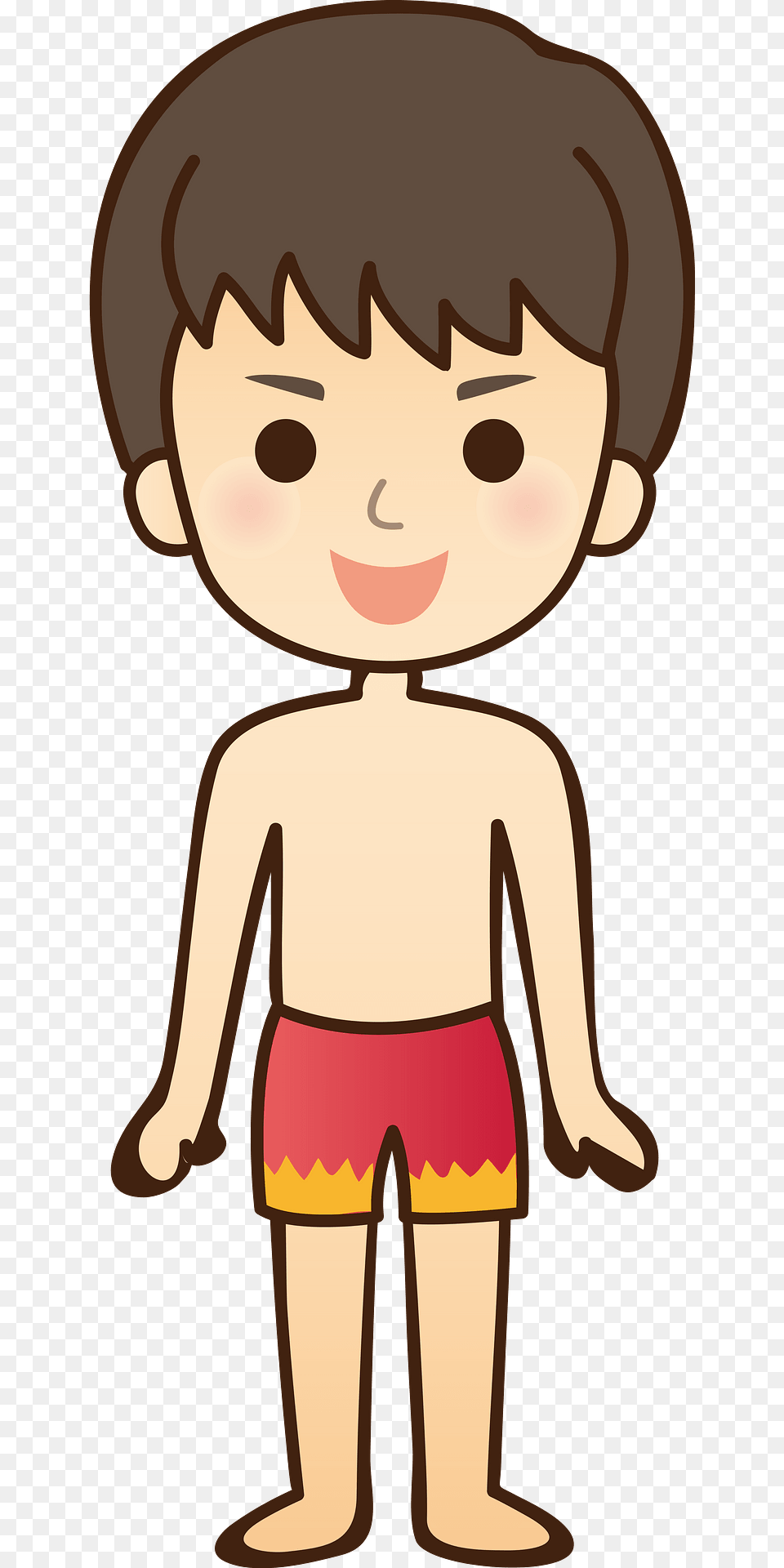 Man In Swimwear Clipart, Clothing, Shorts, Baby, Person Free Png Download